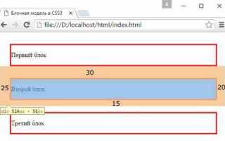 Как в css сделать отступ сверху