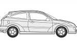 Как нарисовать ford focus