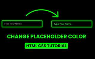 Как стилизовать placeholder css