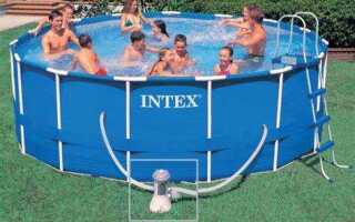Как собрать бассейн intex круглый каркасный 305х76см