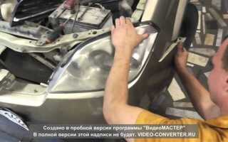 Как разобрать переднюю фару на nissan note