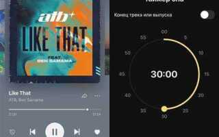 Как поставить таймер в яндекс музыке
