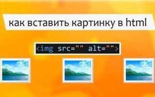 Как вставить картинку в html через css