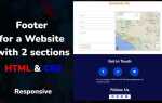 Как сделать футер html css