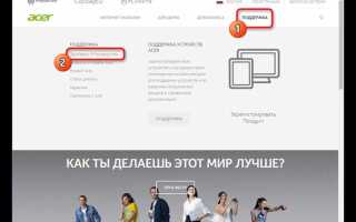 Как установить драйвера на ноутбук acer