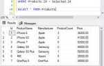 Как удалить строку в sql