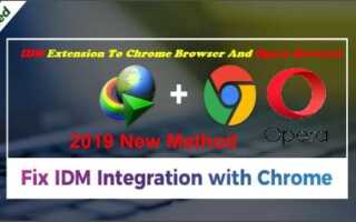 Как интегрировать internet download manager в opera