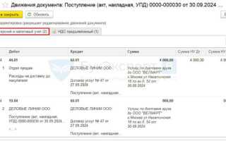Как сделать расходную накладную в 1с