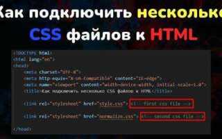 Как объединить css и html