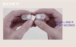 Как подключить sony wf 1000xm3