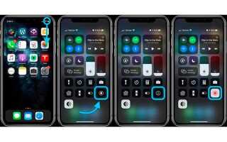Как сделать запись экрана ios