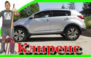 Какой клиренс у kia sportage