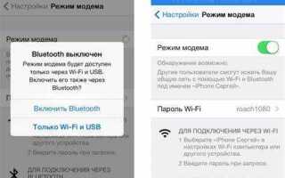 Как использовать iphone как модем