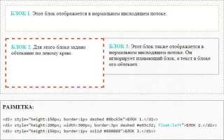 Как опустить текст css
