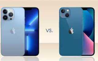 Чем отличается iphone 13 от 13 pro