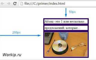 Как сделать отступ справа в css