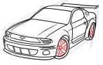 Как нарисовать ford mustang