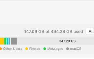Как посмотреть свободное место на диске mac os