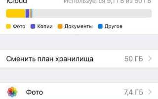 Как убрать надпись хранилище iphone заполнено
