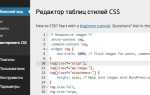 Как редактировать файл css