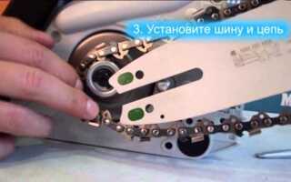 Как подтянуть цепь на бензопиле stihl