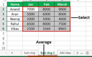 Как включить строку состояния в excel