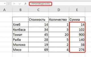 Как преобразовать в число весь столбец в excel