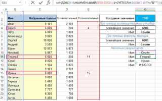 Как извлечь значение из массива excel