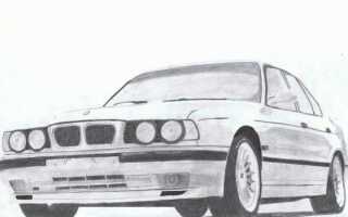 Как нарисовать bmw карандашом