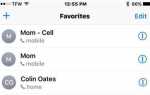 Как убрать контакт из избранного iphone