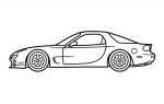 Как нарисовать mazda rx 7