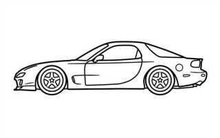 Как нарисовать mazda rx 7