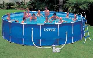 Как сложить бассейн intex