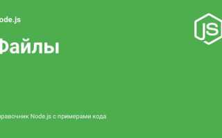 Как создать файл node js