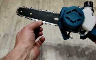 Как натянуть цепь на электрической пиле makita