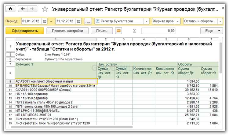 Настройка фильтров и параметров отчета: как выбрать нужные данные