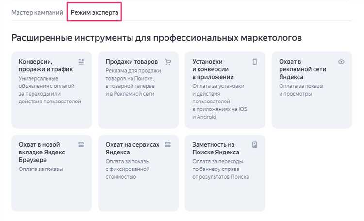 Настройка ставок и стратегии показов для разных групп объявлений