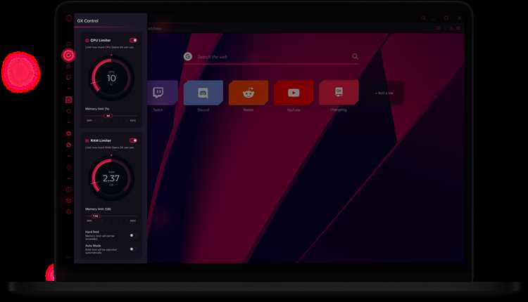 Как оптимизировать opera gx