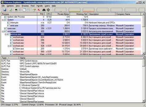 Как открыть process explorer