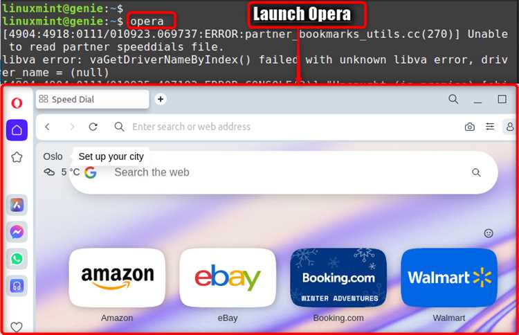 Установка недостающих языковых пакетов Opera вручную