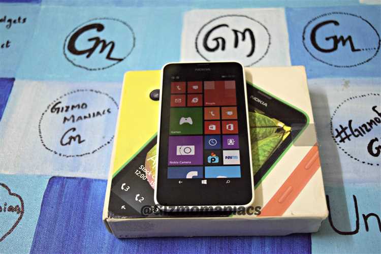 Запуск процесса обновления на Nokia Lumia 630