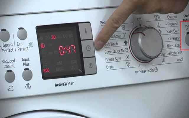 Перезагрузка машины Indesit при сбое программы стирки
