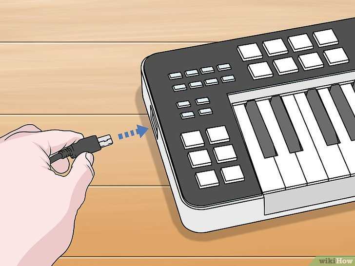 Настройка MIDI-соединения с использованием внешнего интерфейса