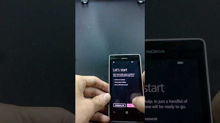 Сброс настроек Nokia Lumia через меню телефона