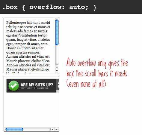 overflow: scroll