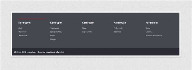 Основные CSS-свойства для стилизации нижнего колонтитула