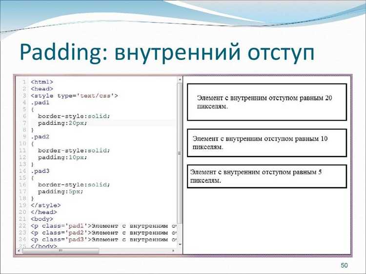 Изменение отступа с помощью класса в CSS