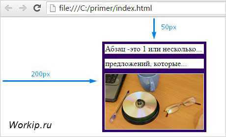 Использование свойства margin для отступов между кнопками
