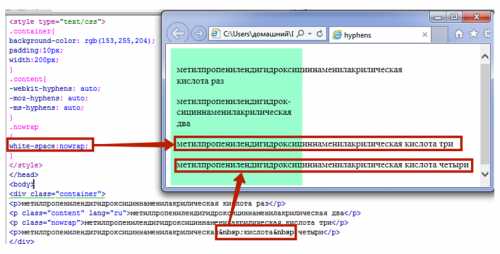 Проблемы с переносом длинных слов и их решение через word-break