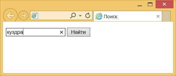 Настройка внешнего вида кнопки поиска с помощью стилей